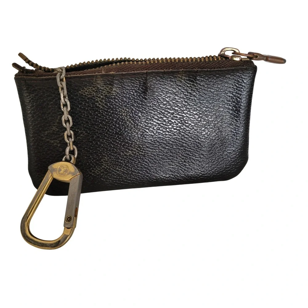 Louis Vuitton Monogram Cles Key Pouch Vintage Brown Canvas Wallet M62650